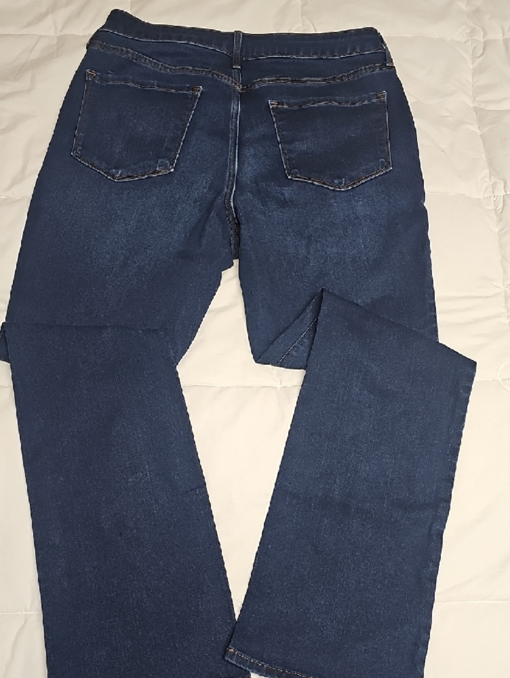 Old Navy Dark Blue Women's Flare Jeans - Picture 3 of 4